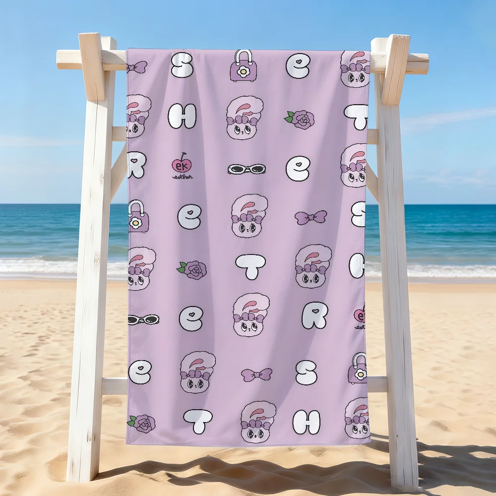 Cartoon Esther-S Bunny Towel Drying Bath Towel Applicable To Light Swimming Camping Yoga Beach Out