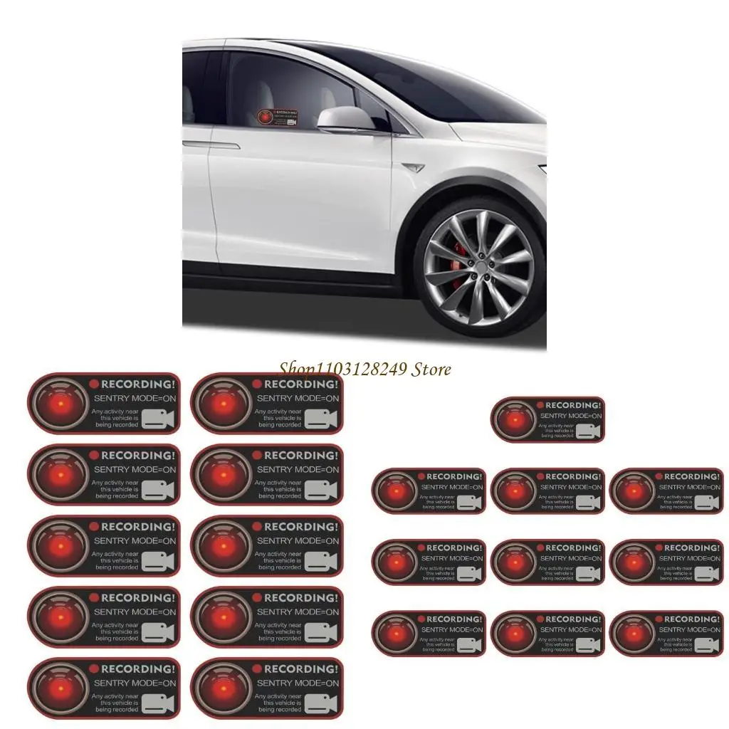 N5KD Car Safety Sticker with Monitoring & Waterproof Designs Vehicle Protections