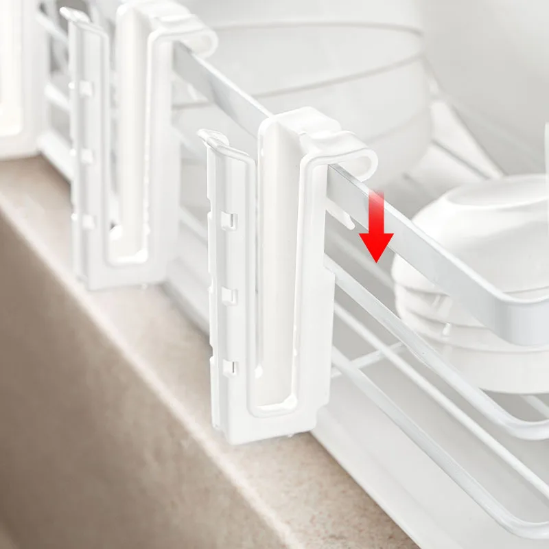 المطبخ كونترتوب تخزين قطعة أثرية كأس Ddrain هوك رف تصميم استنزاف مقلوب مناسبة لمختلف فرش أواني الأكواب #2