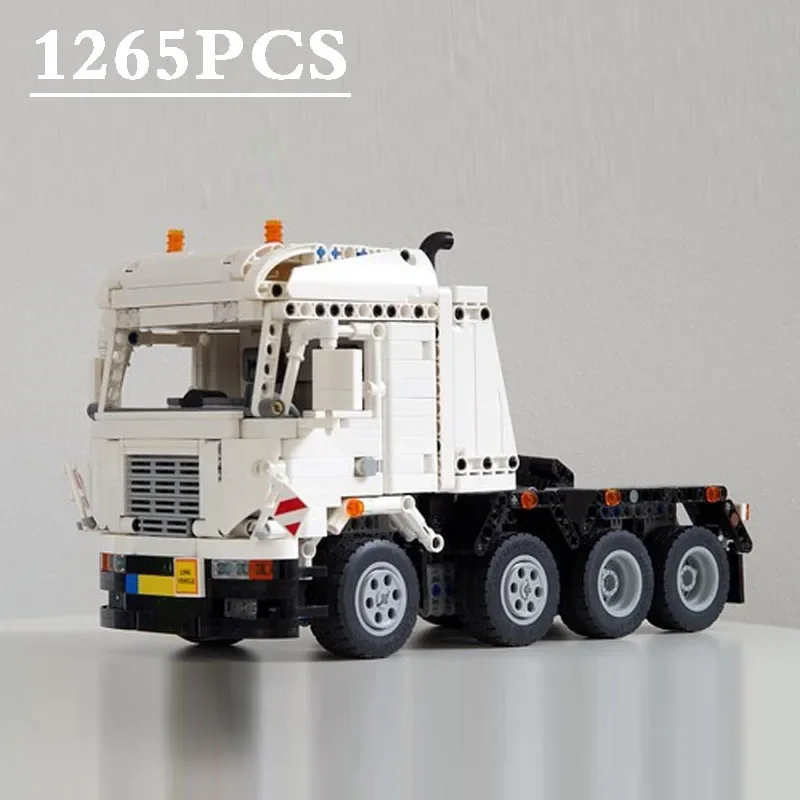 MOC-17193 MOC-17193 MOC-17382 Crawler Crane Excavator Remote Control Difficult Assembly Toy Excavator +Trailer Head + Pallet Toy