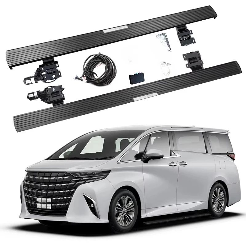 

Electric Running Boards Retractable Aluminum Alloy For Alphard 2024+ Side Steps with Carry Bag