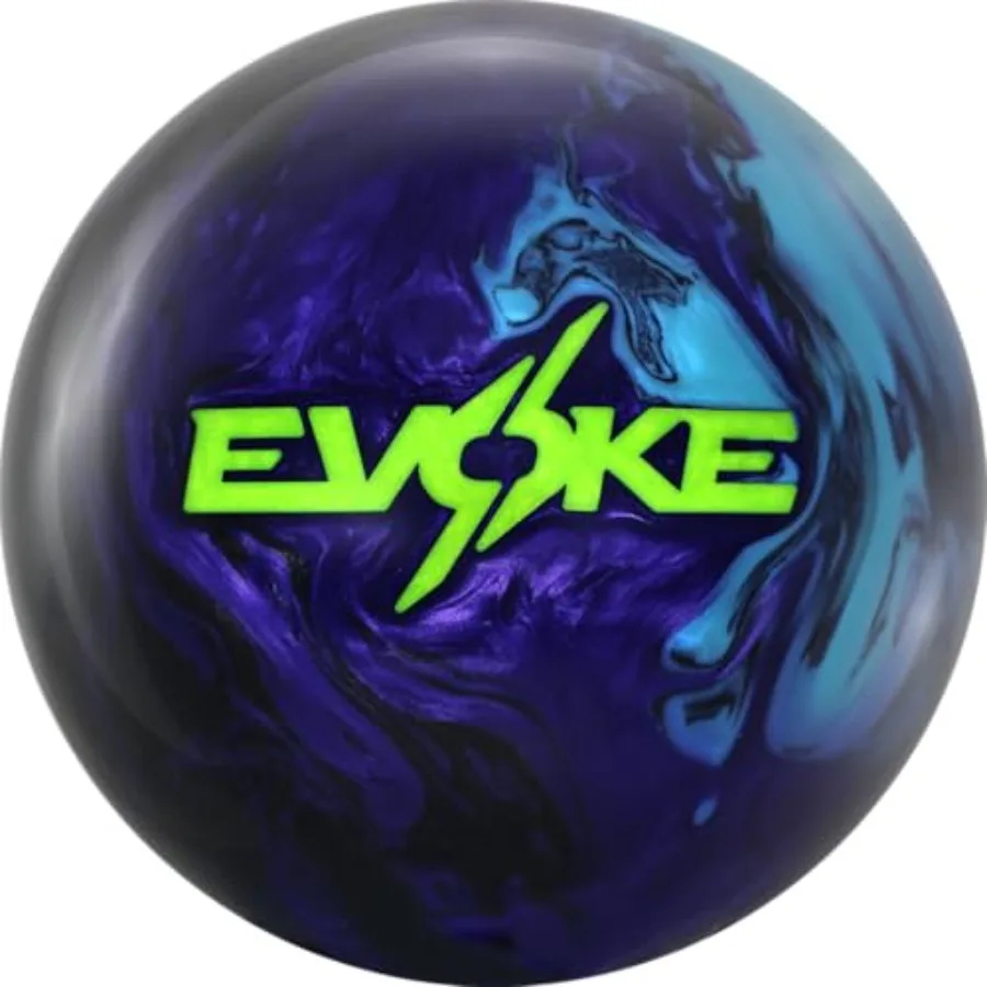 

MOTIV Evoke Hysteria Bowling Ball for Professional Use Black with High-Performance Reactive Coverstock Optimized for Heavy Oil