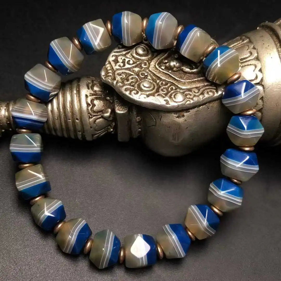 Persian Kingdom Lanqin Wrapped Silk Agate Bracelets for women great gifts