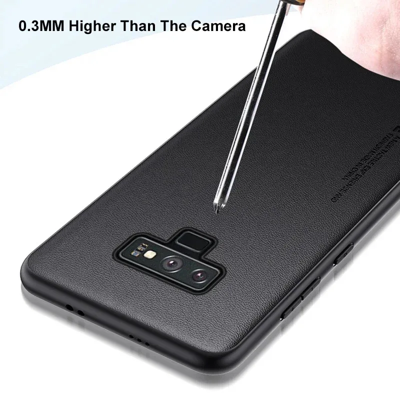 Luxury PU Leather Case For Samsung Galaxy Note 9 Back Cover Silicone Protection Phone Case Note 8 Note8 Note9 Coque Bumper Funda