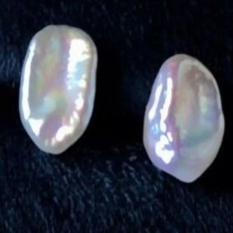 

Handmade natural white Rock Pearl earrings Freshwater pearls Gemstone Gold Bohemian Silver Stud Dangling