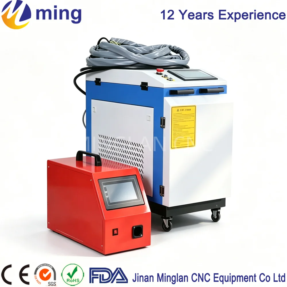 Sufficient Power 1000W 1500W 2000W Hand Held Fiber Laser Welding Machine With Automatic Wire Feeding For Metal