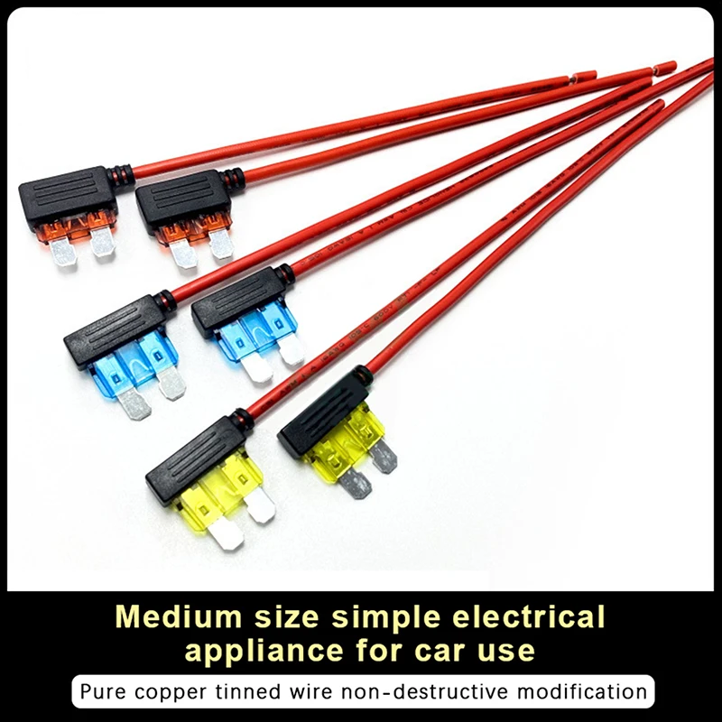 Micro Standard ATM APM Blade Mini Medium Simple Safety Device 10A 15A 20A Car Fuse Holder Add-a-circuit TAP Adapter