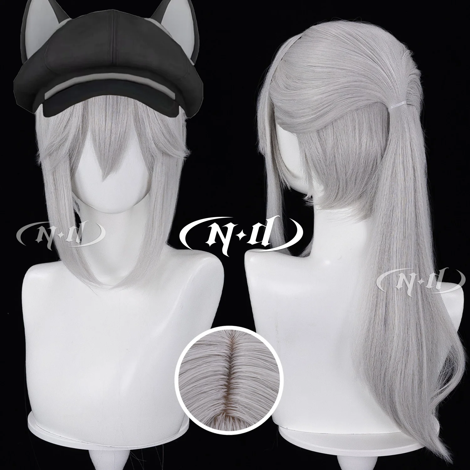 ND Brand Luna Kim Skin Schwarz Skyline Arknights Collaboration Delta Force Cosplay Wigs Hair Hairpiece for Comic-con Cosplayer
