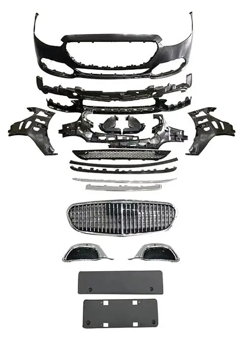 Car upgrade kit bumper grille headlight license plate maybach body kits for benz w223 maybach bodykit