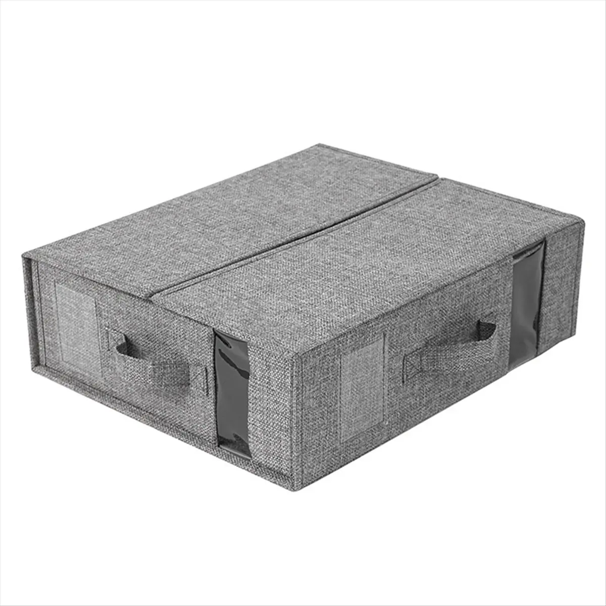 2026 Trend Bed Sheet Storage Box Clothing Sheet Organizer Wardrobe Blanket Quilt Cover Storage Box Gray