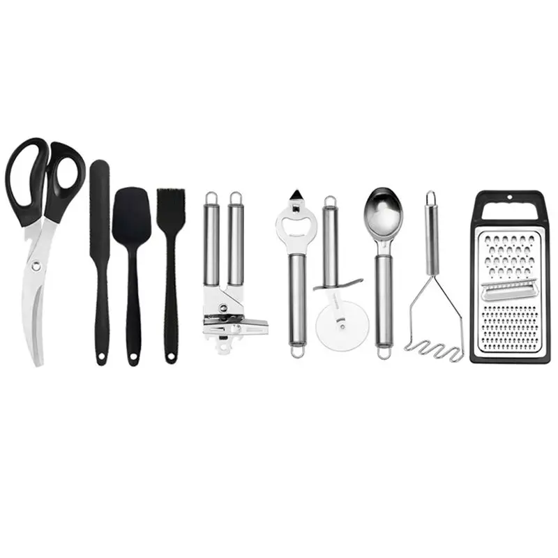 ABJN-Chef Silicone Kitchen Utensil Set, 34 Piece Heat Resistant Kitchen Gadgets And Tools With Grater