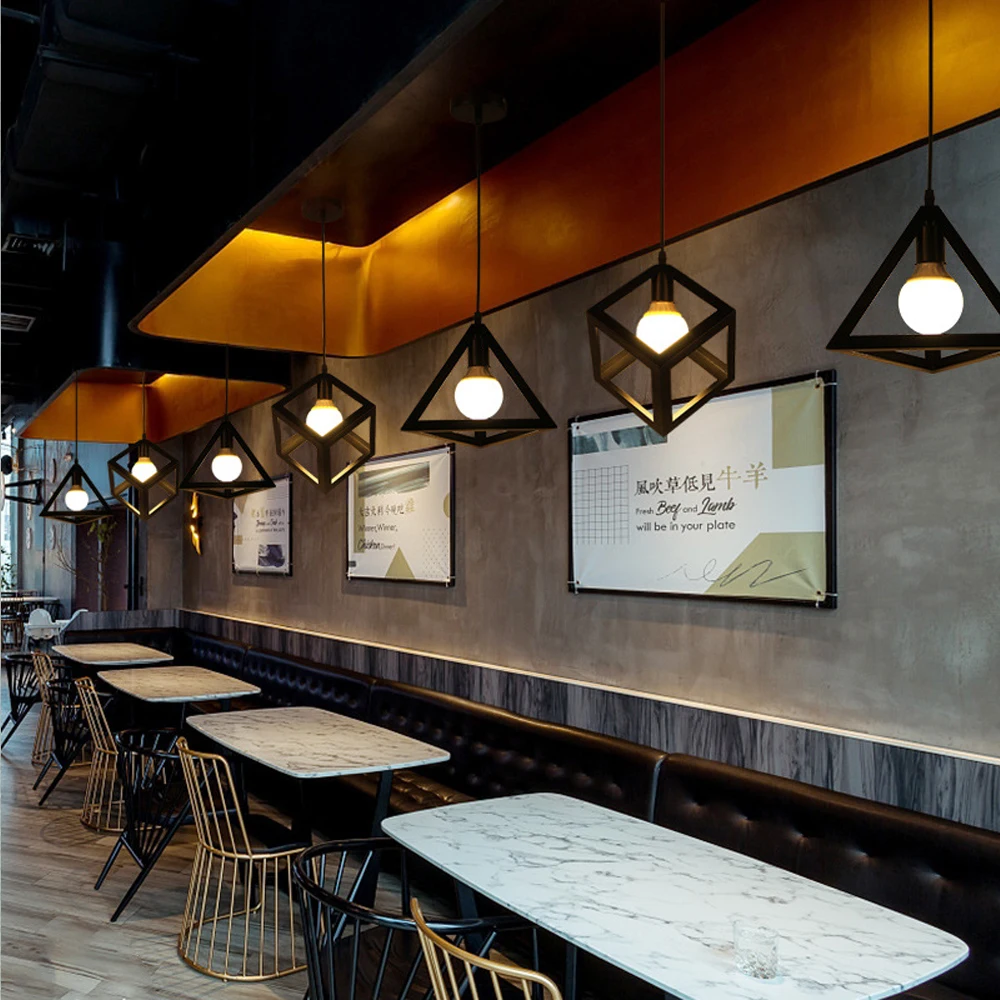 1/3 Heads Loft Vintage Pendant Light Industrial Retro Iron Hanging Ceiling Lamps E27 Chandelier for Salon Restaurant Bar Kitchen image 6
