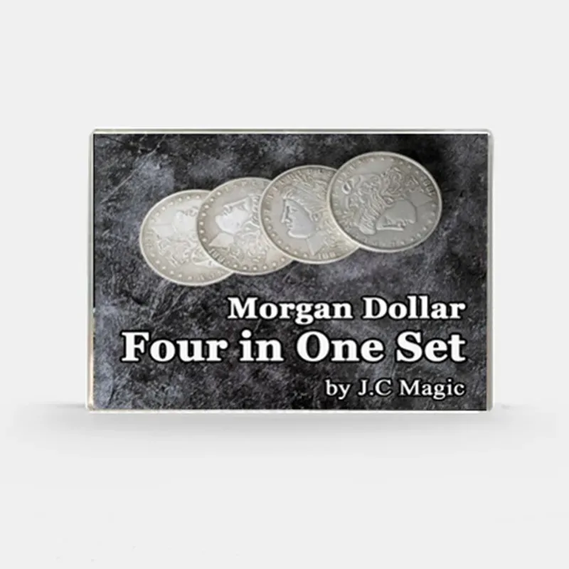 

Four in One Morgan Dollar Set Copper by J.C Magic Coin Magic Tricks Illusion Coin Appear/Vanish Jumping Close up Magic Gimmick