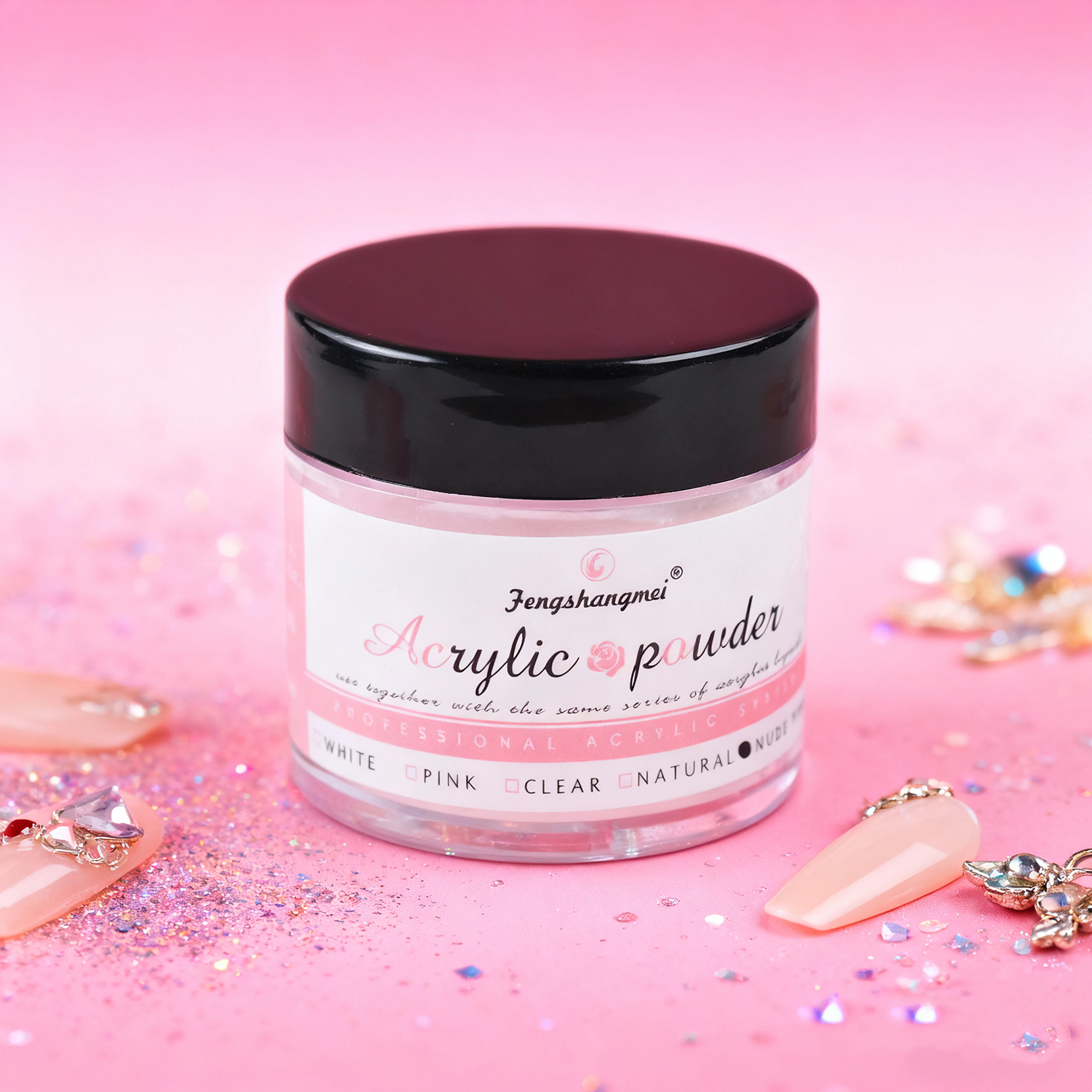 Poudre acrylique pour Nail Art, 15g, 5 couleurs, inodore, Non toxique, mélange facile, aucune lampe à ongles nécessaire pour les ongles, longue durée, qualité de Salon, bricolage