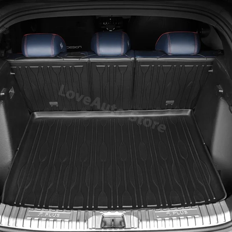 

For BYD Yuan Plus Atto 3 2021-2025 Car TPO Rear Trunk Cargo Liner Boot Tray Cover Mat Floor Carpet Kick Pad Accessories