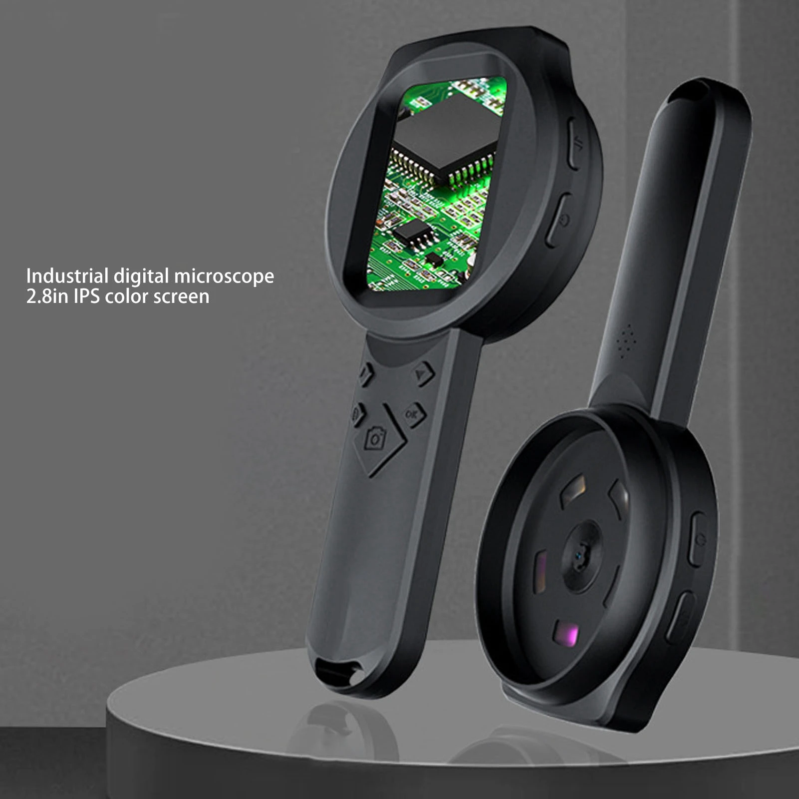 1000X Magnifying Glass Handheld Digital Magnifier Eye Protecting Ergonomic 12 Languages with Data Cable for Industrial Electron