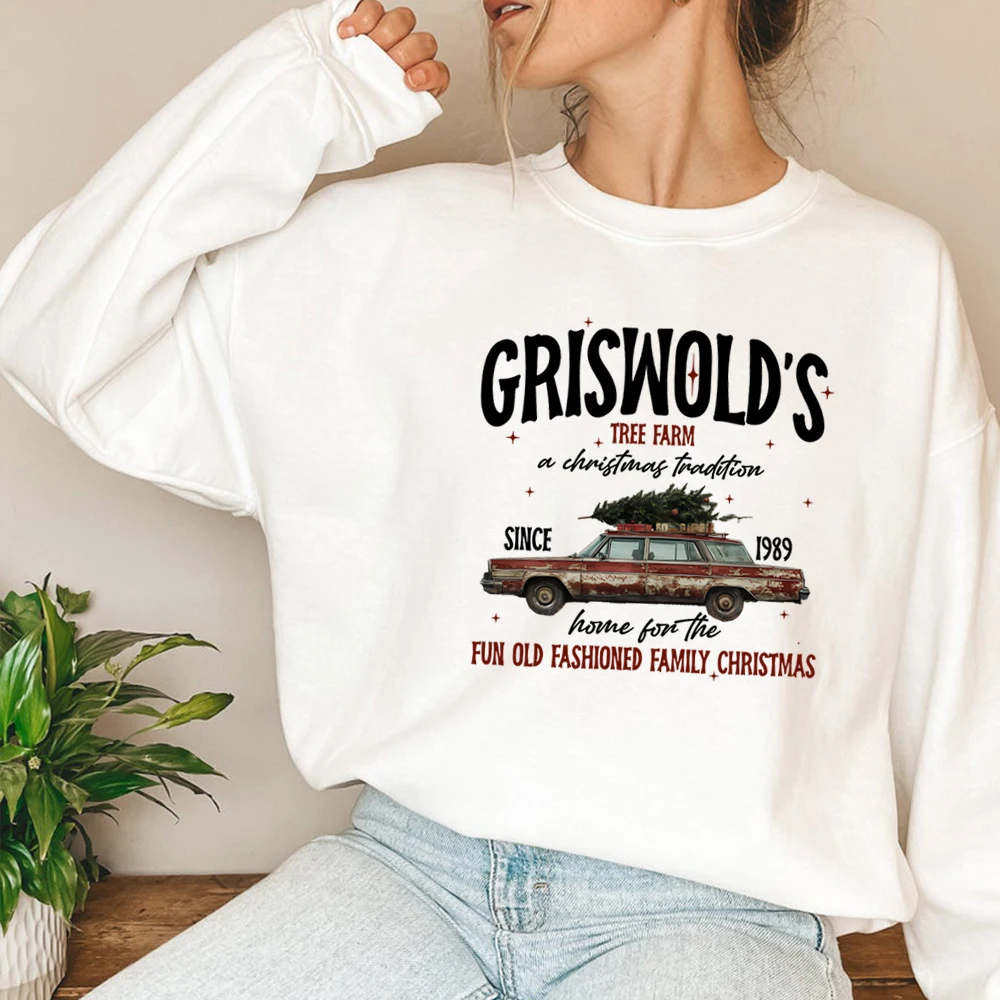 Griswold Christmas Tree Farm Sweatshirt Merry Christmas Sweater Christmas Vacation Shirt Family Xmas Pullover Retro Movie Tops