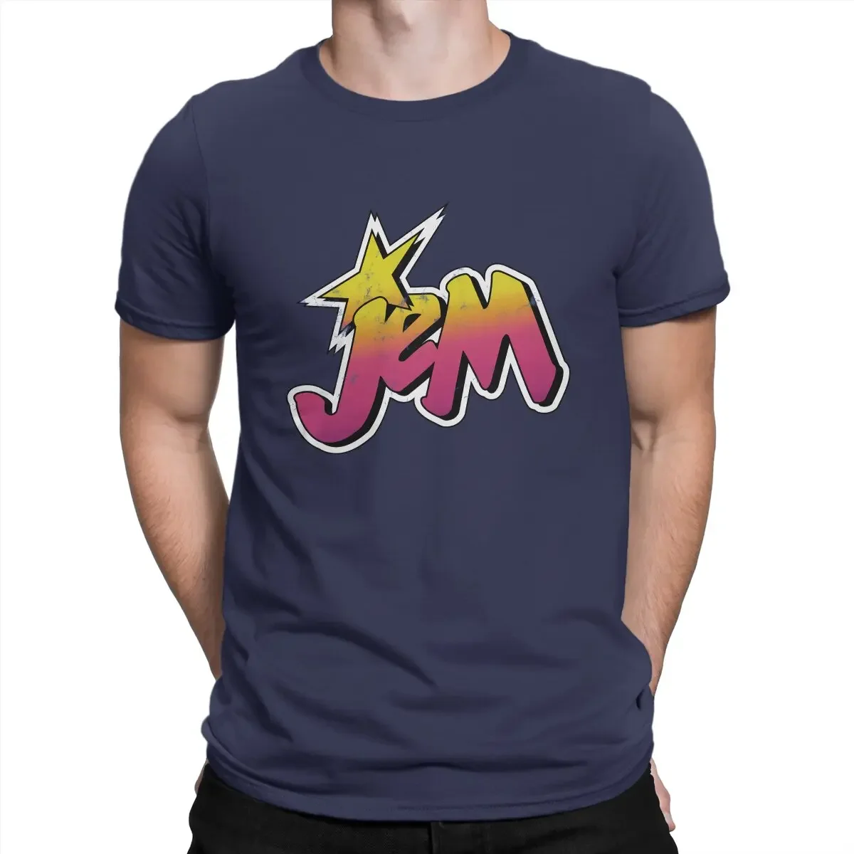 Men Band Cartoon Misfits Distressed 80s Party Round Collar Pure Jem And The Sweatshirt anime Holograms TV Creative TShirt for image 2