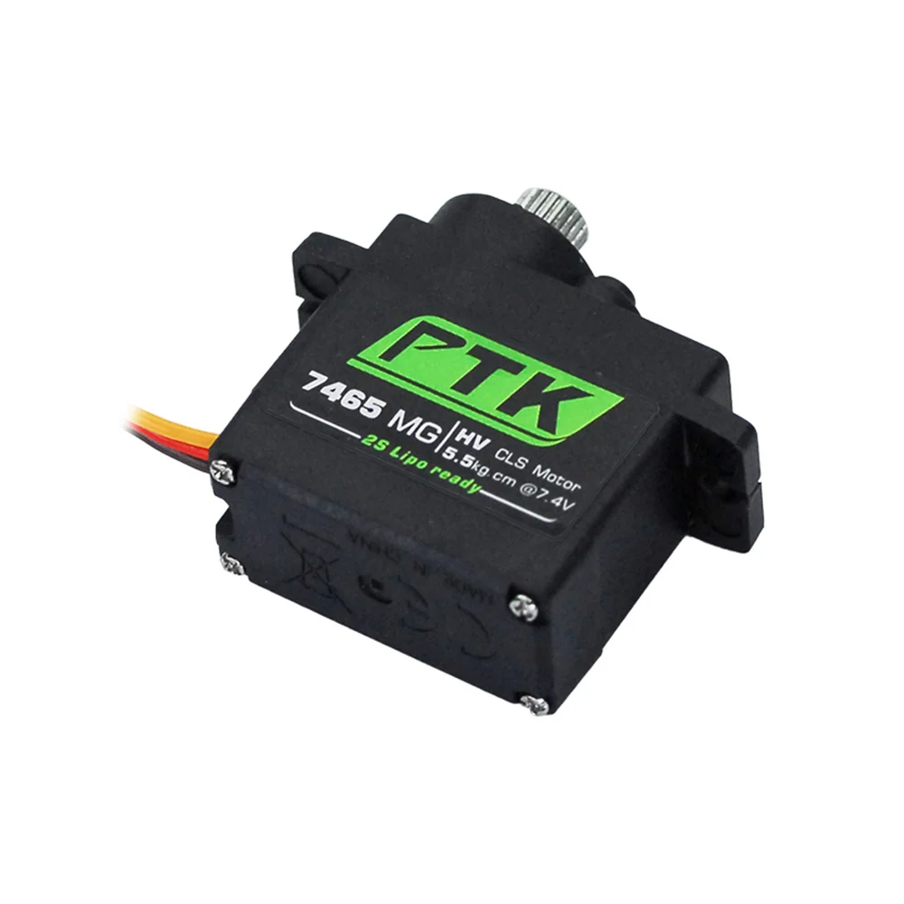 PTK 7465 MG 25T Aluminiumgetriebe 180 °   9 g digitales wasserdichtes RC-Servo für Roboter-Starrflügel-Auto- und Flugzeugmodelle