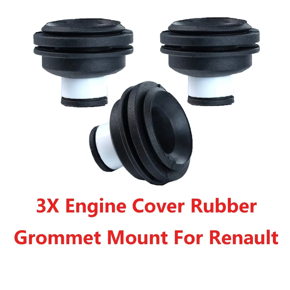 Cubierta reemplazable para motor de coche, ojal de goma negro 1,5 y 1,9 DCi para Renault Clio II III Kangoo I Modus Twingo I Megane II, 3 uds.