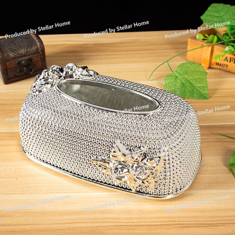 Creative New European Plastic Car Tissue Box Hotel Restaurant Living Room Hotel Bar Tissue Box