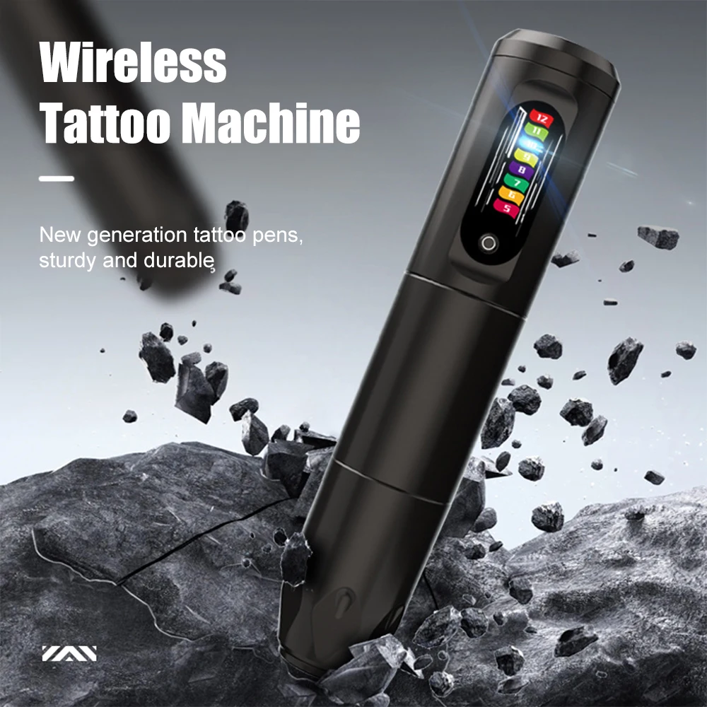 Tattoo Rotary Battery Pen Mini Wireless Tattoo Machine Set 1400mAh Automatic Rotary Stroke 3.5mm Permanent Makeup Tattoo Pen Kit