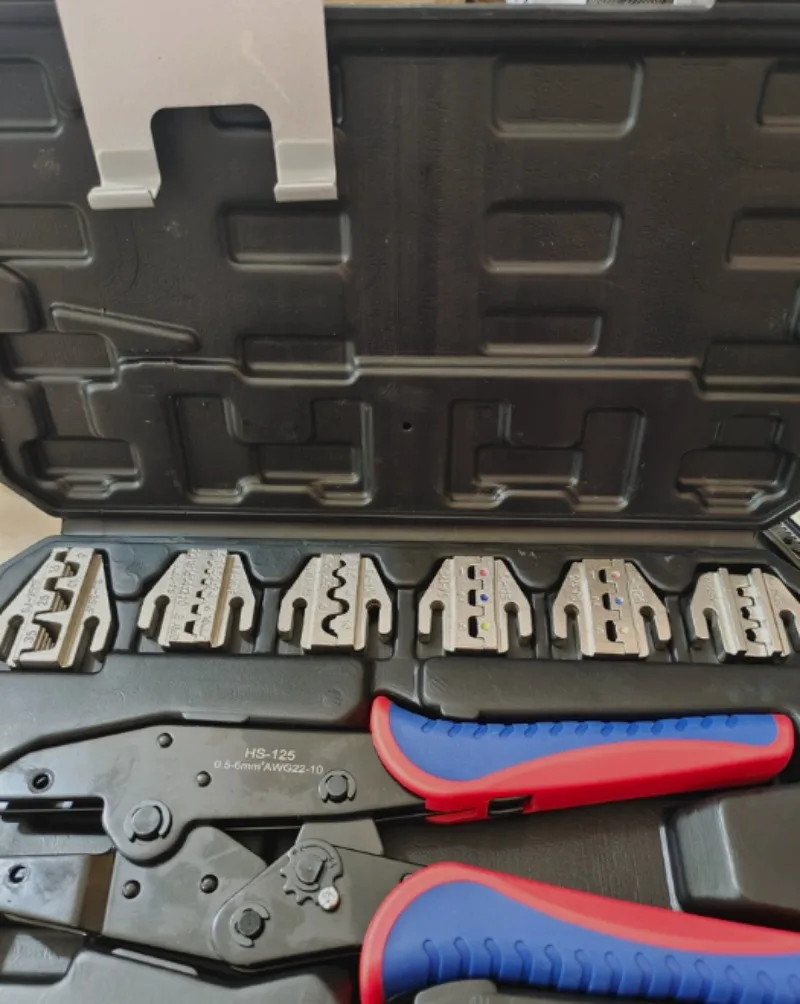 For 9‑Inch Multifunctional Crimp Tool Kit, Replaceable Dies For PV Ferrule Open‑Barrel Terminal