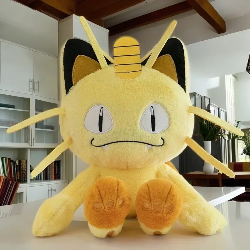 Gorąca nowość! Pluszaki Meowth Pokemon o wysokości 35/70 cm, duże lalki anime, urocze poduszki, gigantyczne pluszaki Pokémon z kreskówek, wypchane prezenty dla dzieci na Boże Narodzenie.