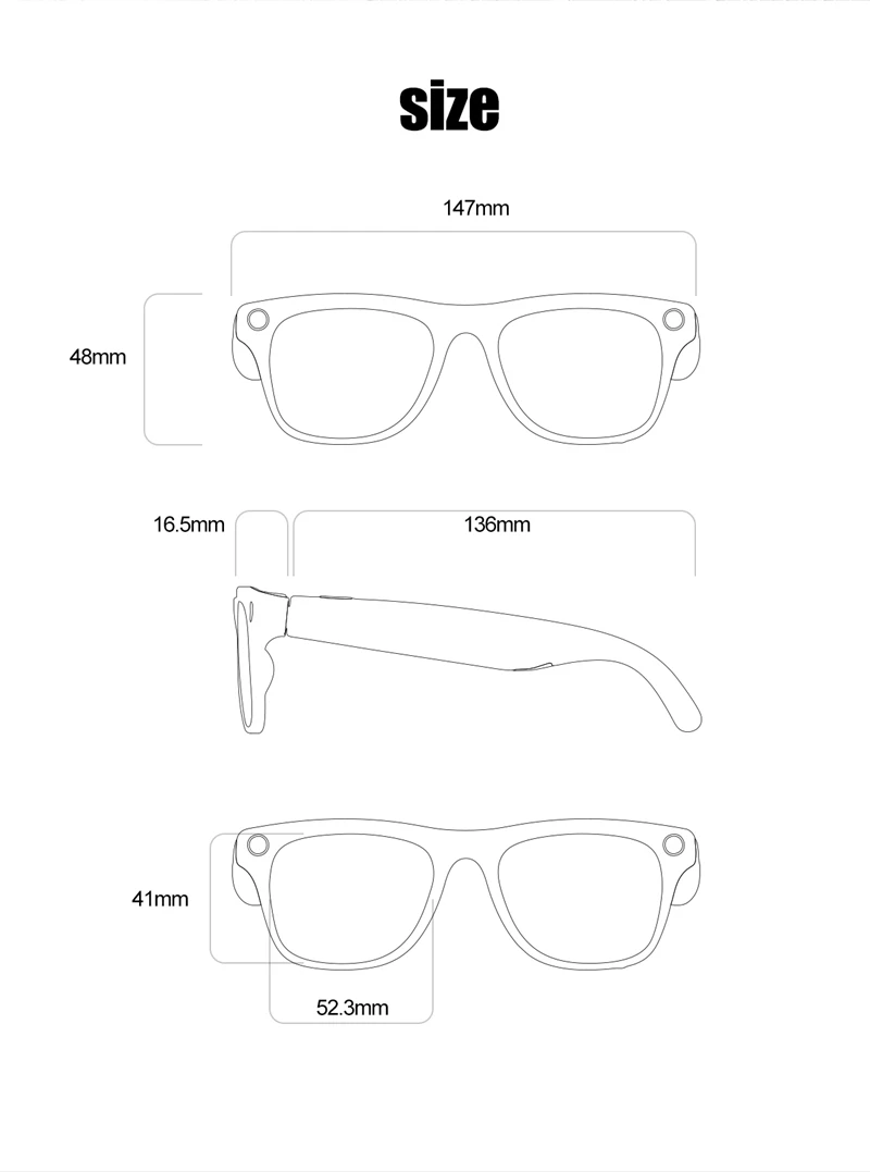 XIAOMI Ai Smart Glasses Camera 6K HD Mini Camera Bluetooth Call Voice Assistant Control Smart Sports Wearable Camera Glasses - Image 6