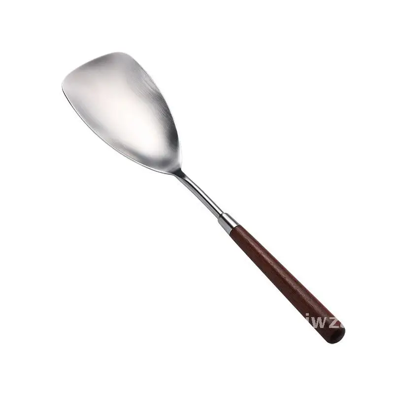

304 Stainless Steel Western Tableware Set with Walnut Handle - Knife Fork Spoon Rice Spoon Cake Knife And Soup Spoon
