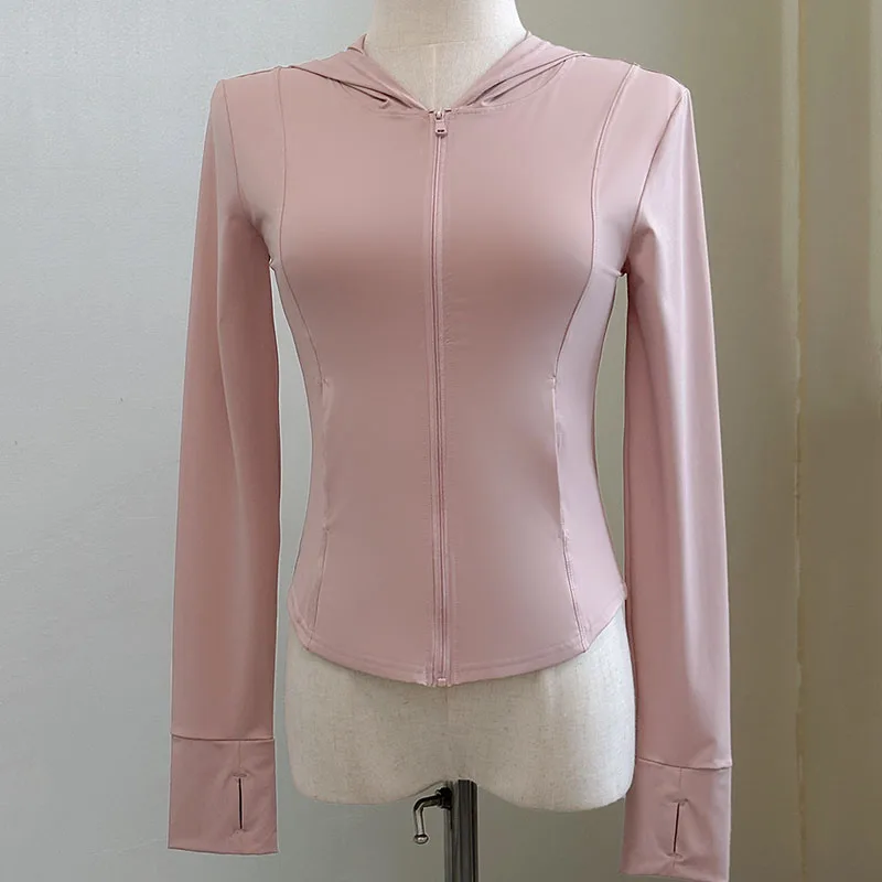 

Women's Lce Silk Sun Protection Jacket 2026 New Long Sleeve Hooded Summer Thin Zipper Cardigan Korean Short Slim Sports Outwear
