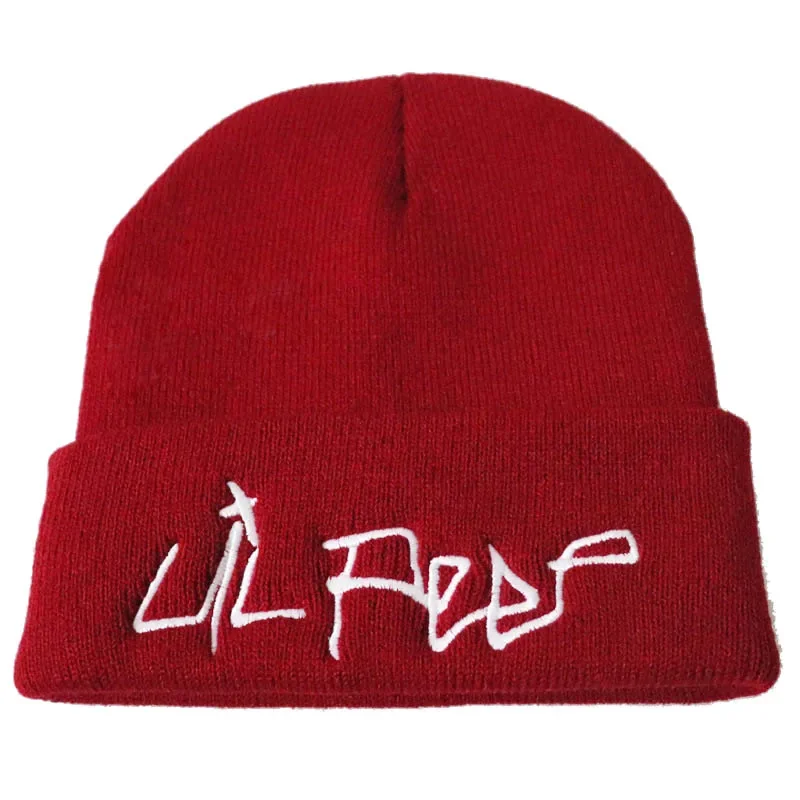 Casual Love Lil Peep Beanies Embroidery Warm Soft Knitted Hat Hip-Hop Bonnet Unisex