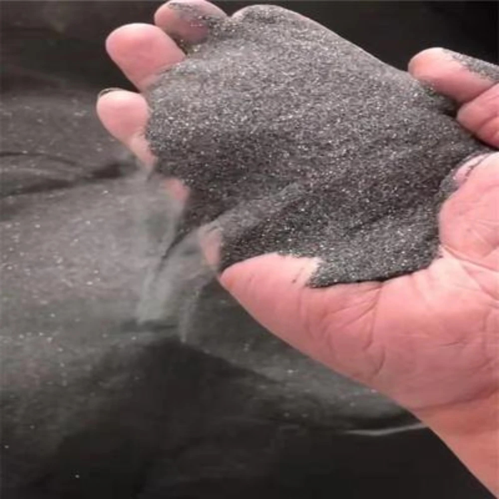 Grinding Carborundum 500G / Black emery Powder /Jade Polishing Vibration Machine  Fine Grinding Sand Blasting Material