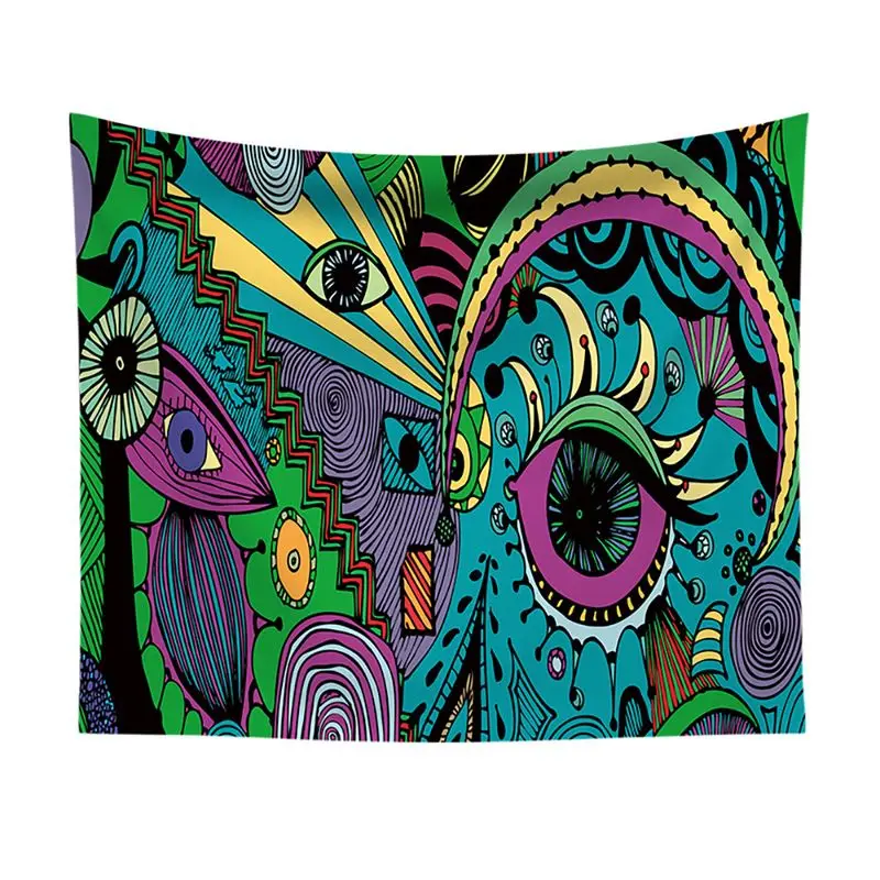 VIKAMA Fantasy Starry Sky Life Tree Tapestry, Forest Elves Magic Tree Wall Hanging for Bedroom Living Room Decor