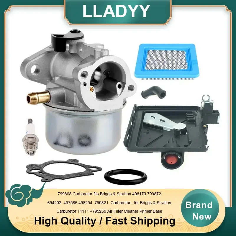 799868 Carburetor fits Briggs & Stratton 498170 799872 694202  497586 498254  790821  Carburetor