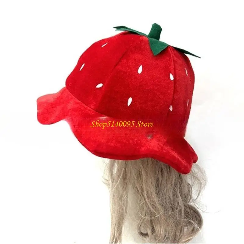 DXAE Halloween Fruit Strawberry Costume Plush Hat Cartoon Cartoon Cartoon for Kids