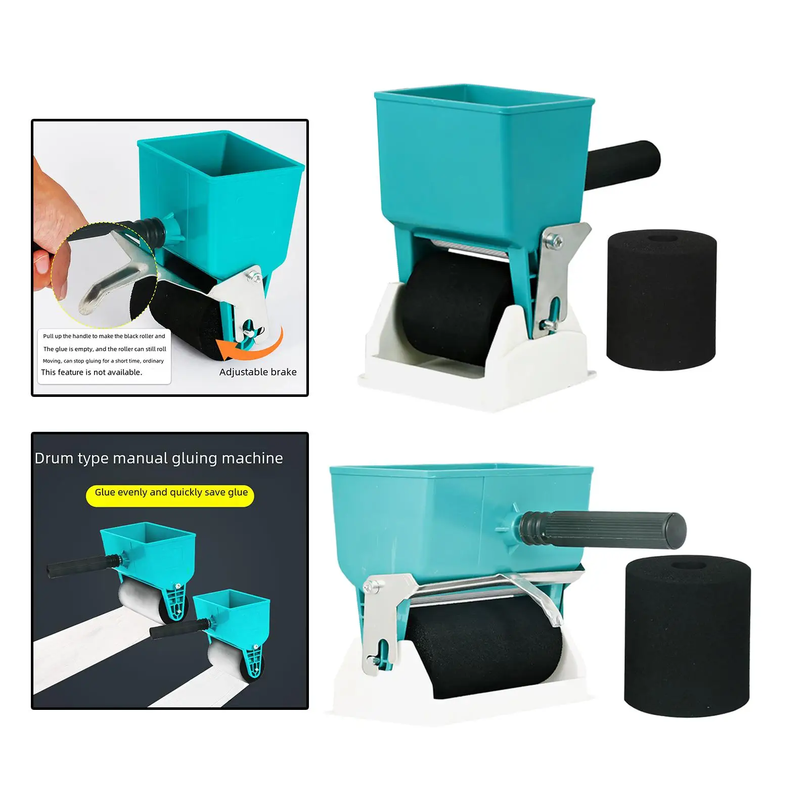 Sponge Metal Glue Applicator Roller Controlled Spreader Bottle Paint for Woodworking Carpenter Shops