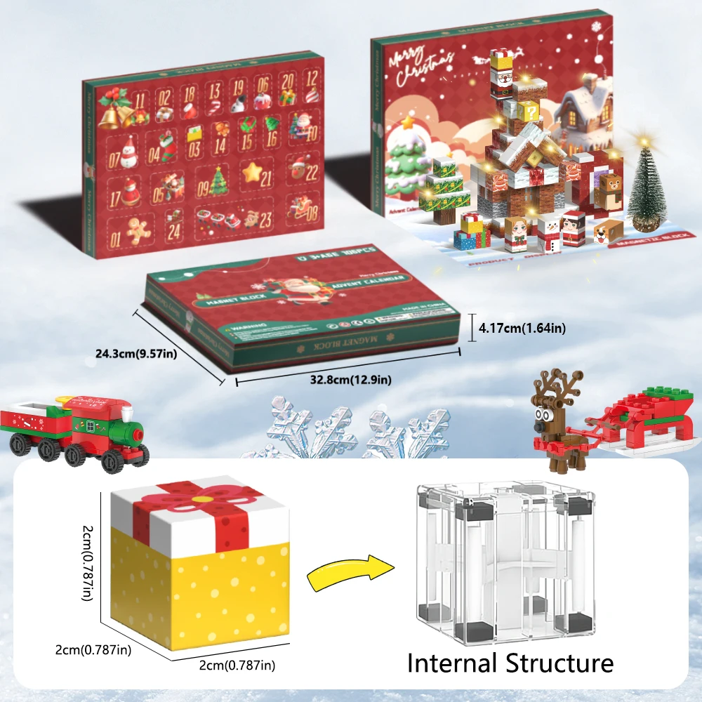 クリスマスおもちゃ-ジンジャーブレッドマン磁気ブロック+エルクビルディングブロック+クリスマスツリーモデル |   ライトストリップ |   クリスマスイブの子供向けギフト