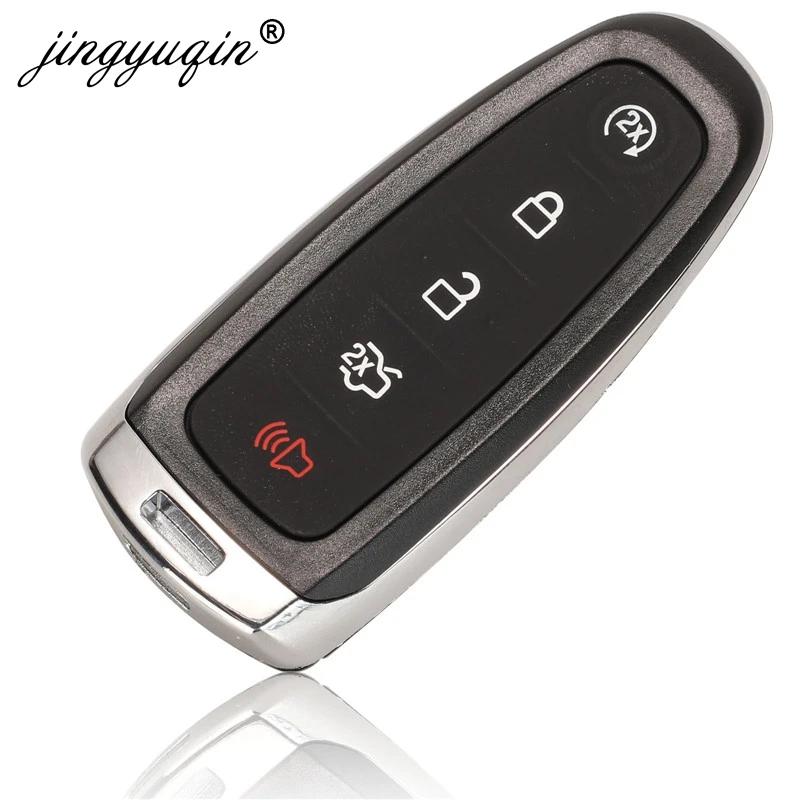 Jingyuqin 433 MHz PCF7953 BT4T-15K601-CX Smart 5 Pulsante Chiave A Distanza Dell\'automobile Fob per Ford Edge Escape Explorer Taurus Flex Focus ID46