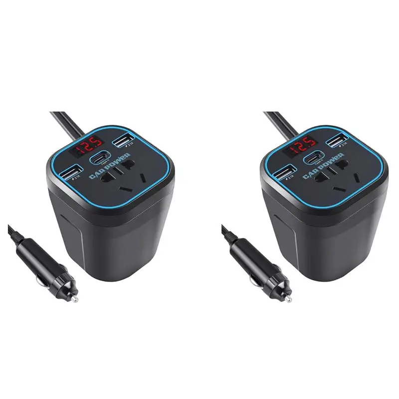 M93K-2X Car Inverter Power Inverter 12V 24V DC To 220V AC Converter Car Adapter Plug Socket