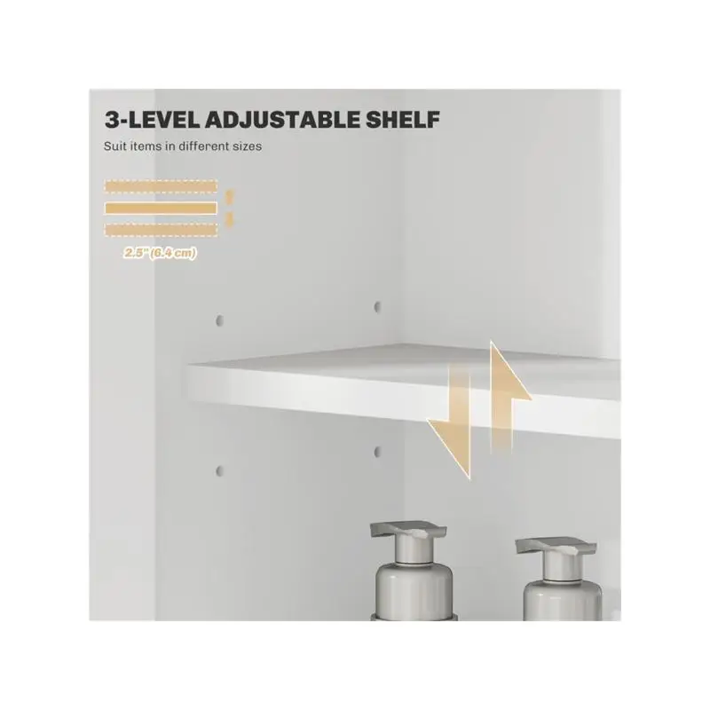 منظم تخزين خزانة الحائط، أرفف قابلة للتعديل، متعددة الوظائف، ديكور المنزل، موفر للمساحة #3