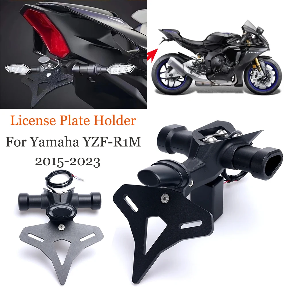 

Motorcycle Rear Short Tail Stock License Plate Holder Tailstock Bracket Kit For Yamaha YZF-R1M YZFR1M YZF R1M 2015-2023 yzf r1m