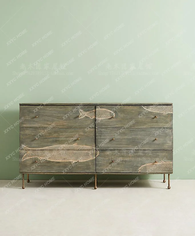 

Solid wood storage cabinet, dresser cabinet, living room entryway cabinet