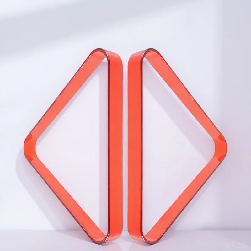 

2pcs Billiard Triangle Frame Pool Table Balls Rack Plastic Billiards Rack For Home Room Pub Snooker Durable Stable Design Mini