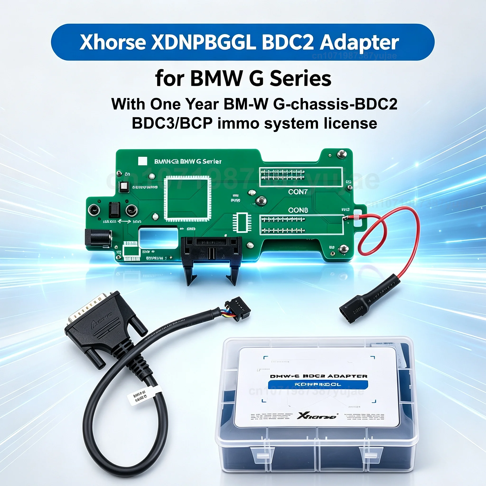XHORSE XDNPBGGL for BMW-G BDC2 Adapter with One Year License for BMW G Series Support BDC2 All Keys Lost for VVDI Key Tool Plus