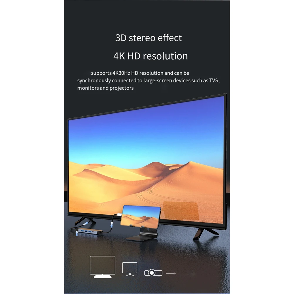 محطة إرساء USB C رائعة 3 محول USB متعدد المنافذ مع متوافق مع PD100W لأجهزة الكمبيوتر المحمولة والهواتف