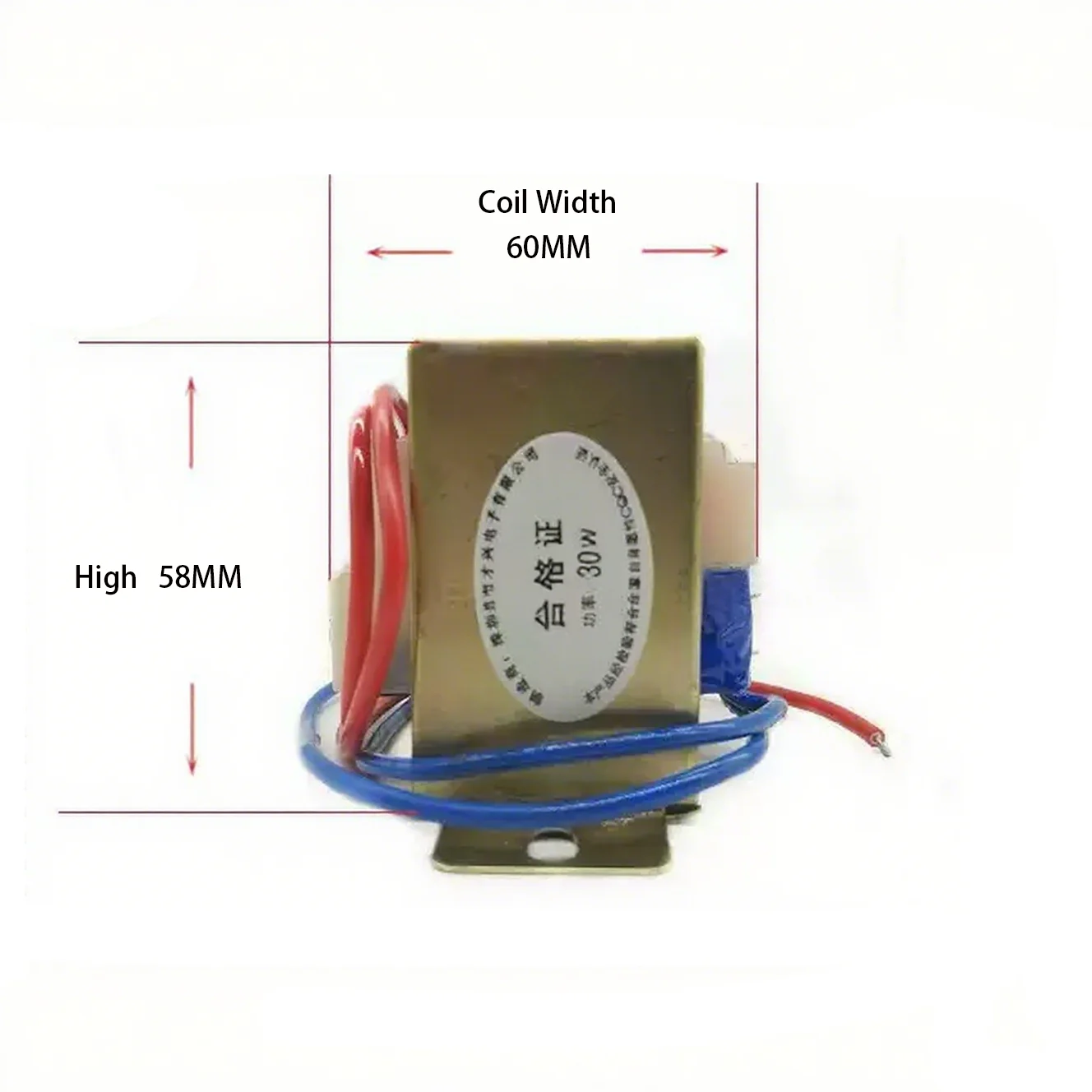 EI66 30W Power Transformer Input AC 220V /380V Output AC Single/Double Line Copper 6V 9V 12V 15V 18V 24V 30V 36V 48V 220V