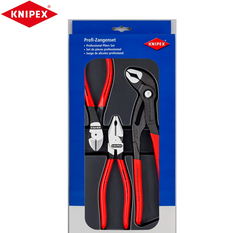 

KNIPEX 00 20 10 Strong Pliers Set Pliers Polishing Treatment Plastic Sleeve Handle Easy To Operate And Get Started