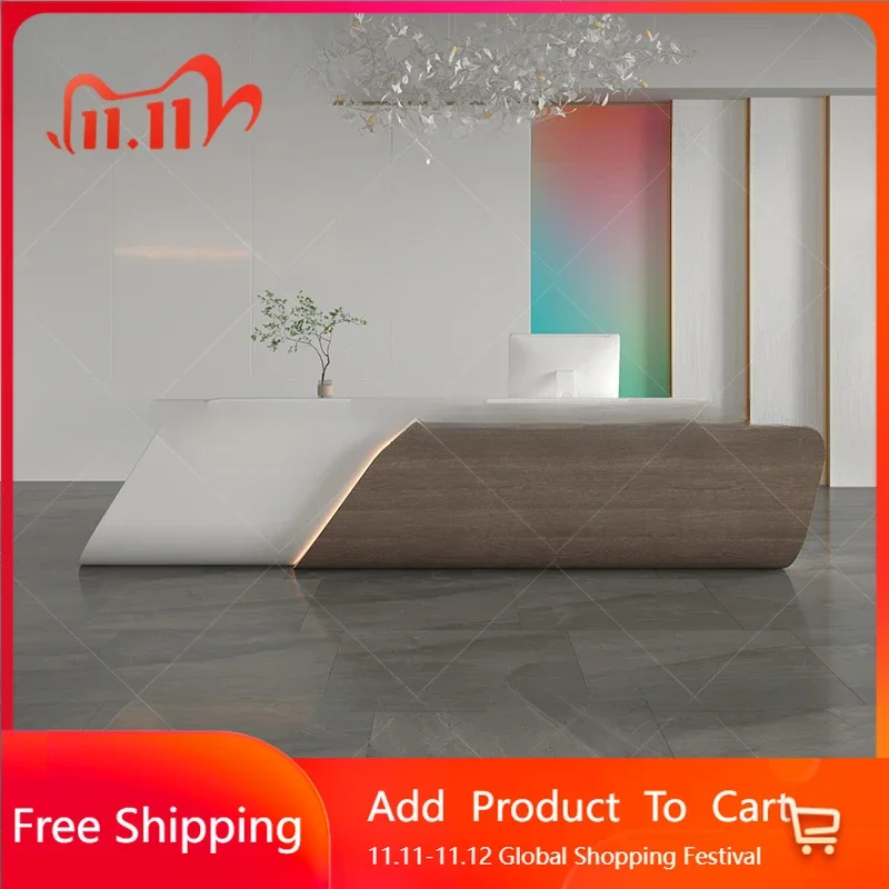 

European Pulpit Reception Desk Hospital Closet Executive Reception Desk Lectern Counter Lectern Escritorio Postmodern Furniture