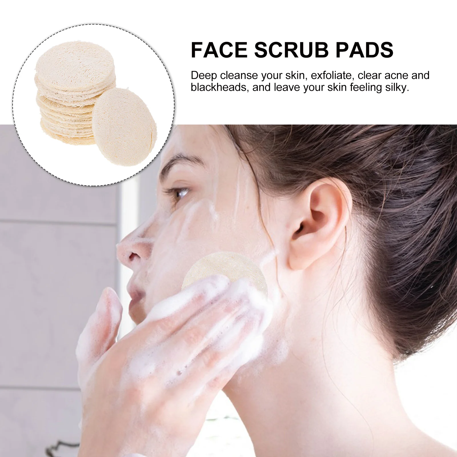 18 Uds esponja de esponja de lufa almohadillas exfoliantes para el cuerpo exfoliante Facial exfoliante Natural hombres y mujeres